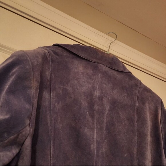 Dialogue vintage purple suede heavyweight jacket - Picture 5 of 6